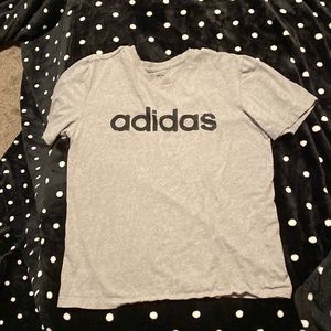 adidas grey n black shirt